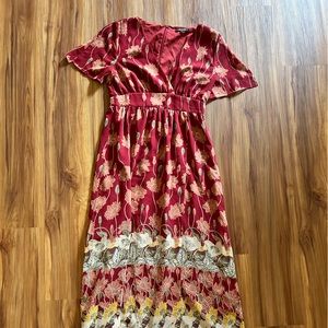 Madewell Floral Pattern Maxi Dress